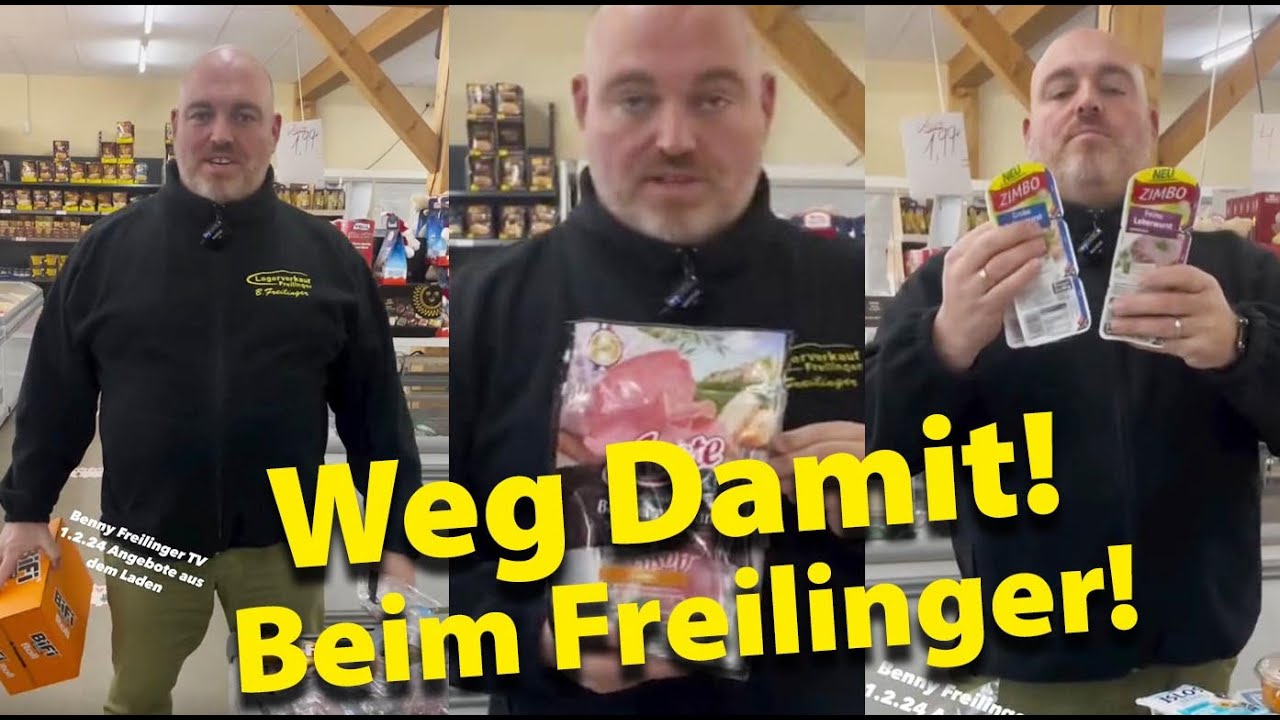 Freilinger TV KW05 - Weg Damit!  Beim Freilinger! Baguette Salami, Bifi Roll, Mega viel neue Ware!