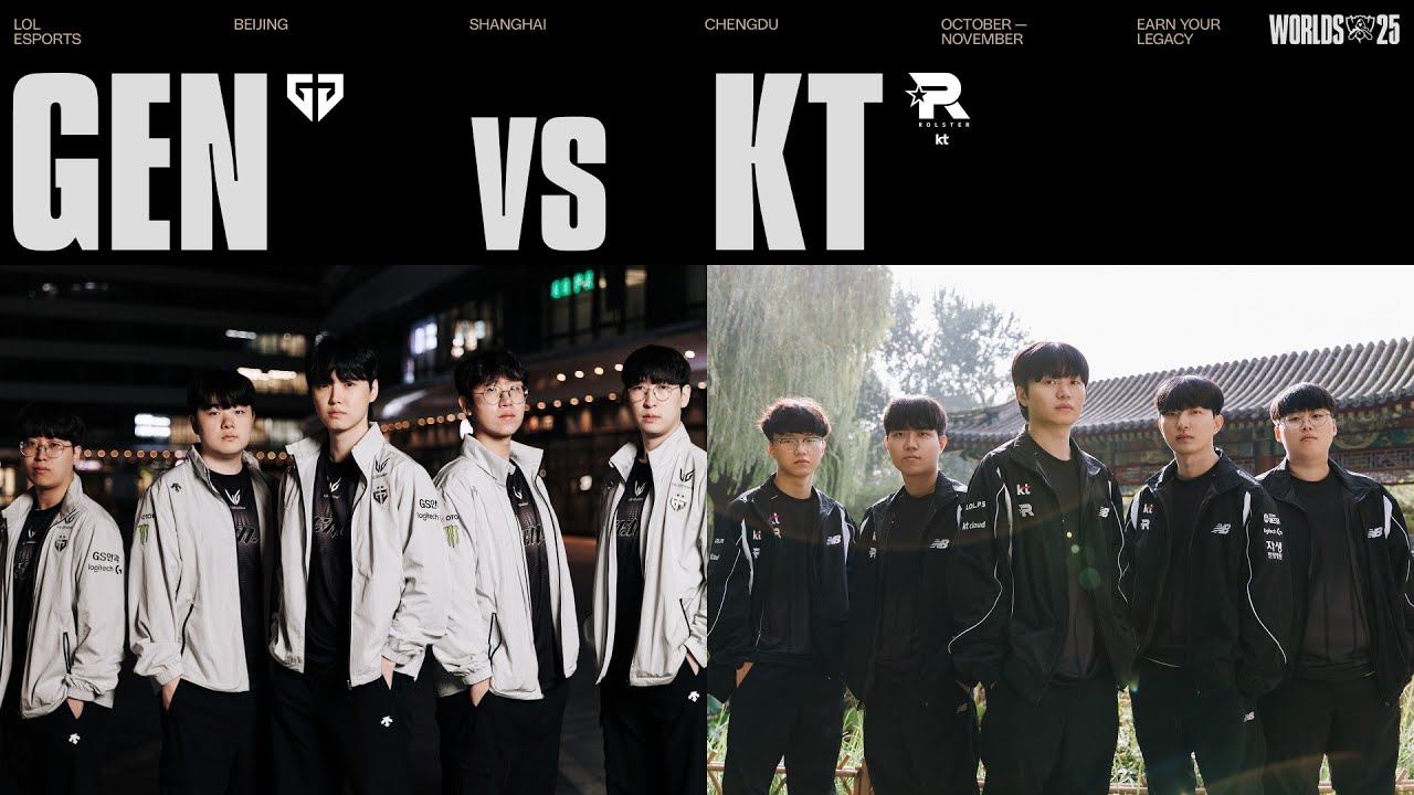 GEN vs KT | WORLDS 2025 | Semifinals | Game 1 | Gen.G Esports vs kt Rolster