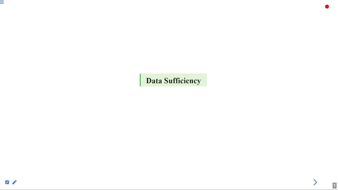 Data Sufficiency Theory #swayamprabha