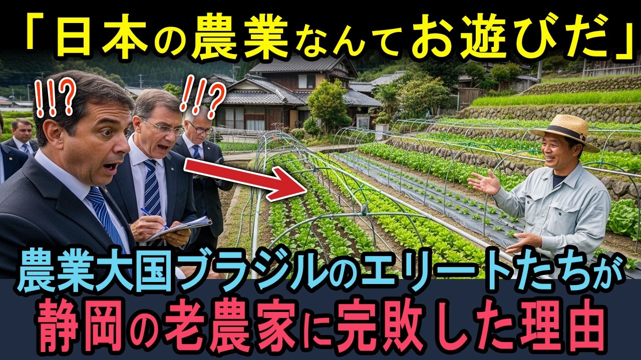 【海外の反応】「日本はヤバい...」世界3位の農業大国ブラジルが静岡の1.8ヘクタールの茶畑で沈黙した理由