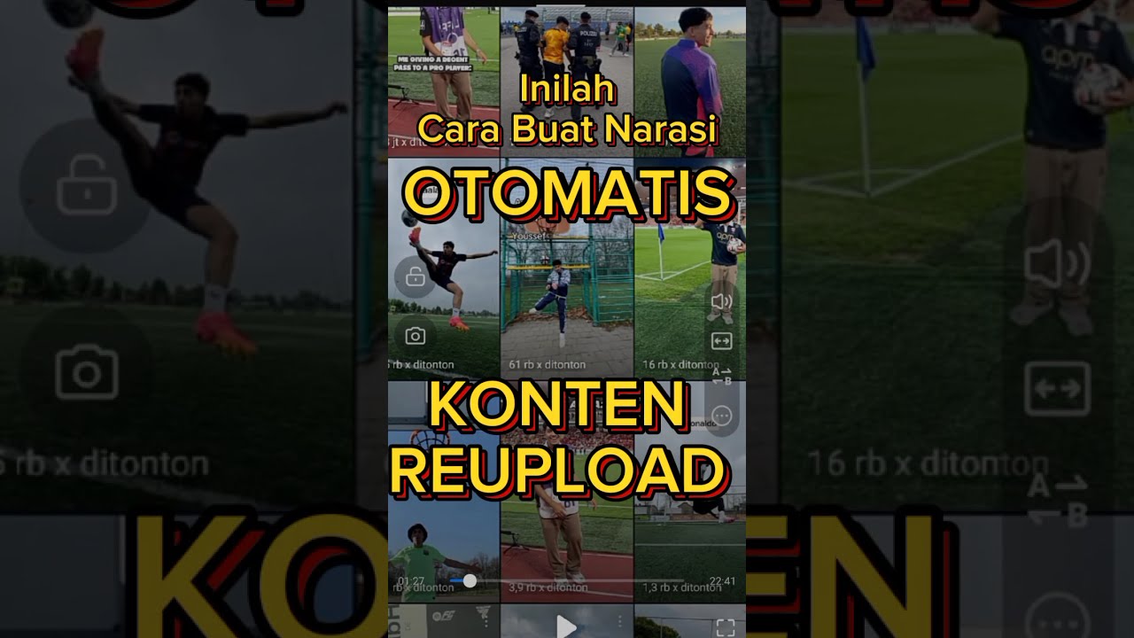 Cara Buat Narasi Otomatis pada Konten Reupload