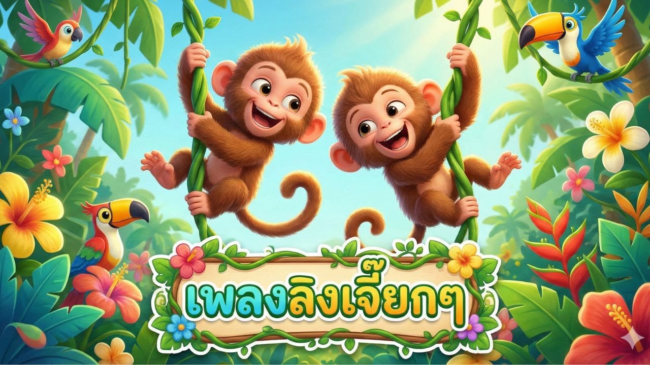 เพลงลิงเจี๊ยกๆ #เพลงสำหรับเด็ก #เพลงอนุบาล #เพลงลิง