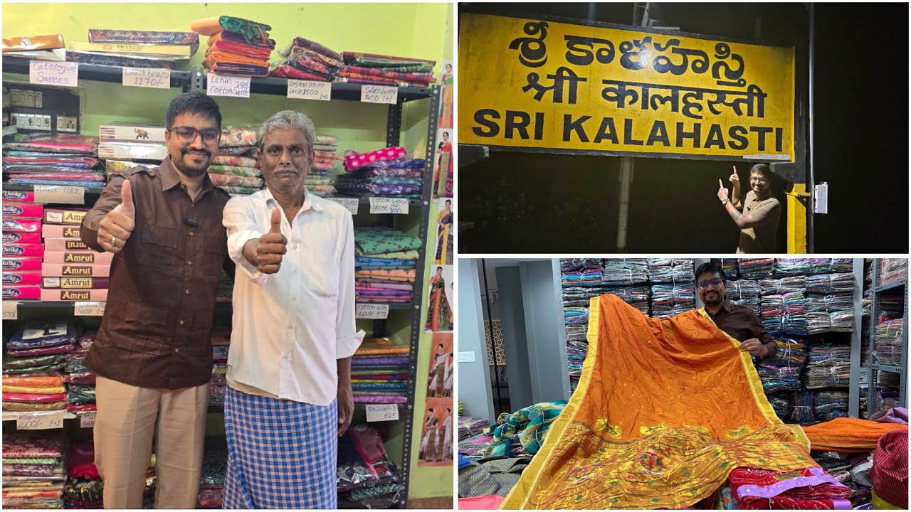 Pulivendula to Sri Kalahasti Ep8,Surat Saree wholesale market,Saree manufacturing Surat #saree