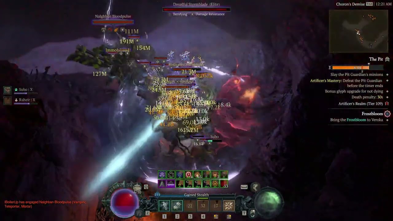 Cataclysm Druid Pit 109 in 14:20 - Diablo 4 Season 8 (Stone Burst Setup)