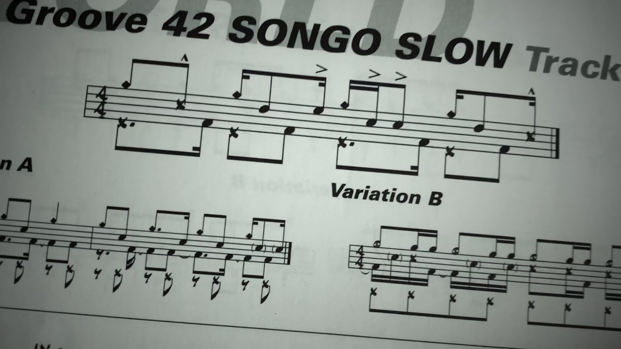 Songo Slow, Groove 42 (Tommy Igoe&rsquo;s Groove Essentials Book 1) Edrum cover