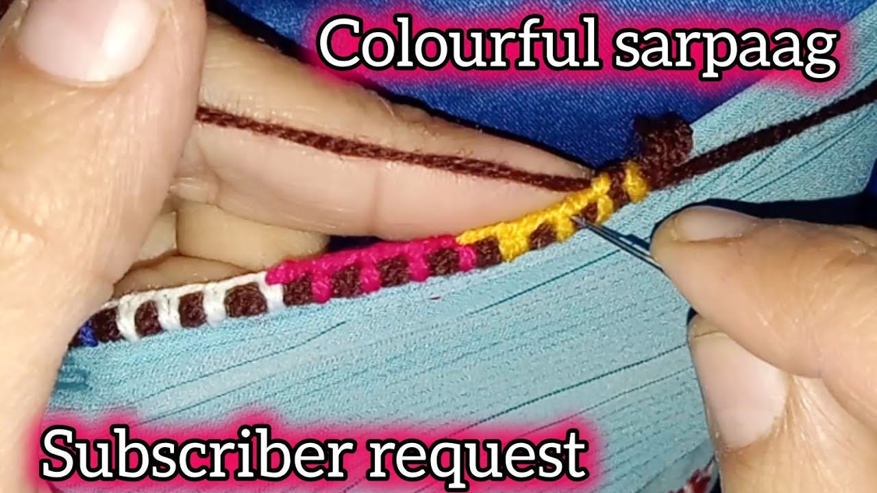 Learn balochi hand embroidery | rangi sarpaag| handmade pico 