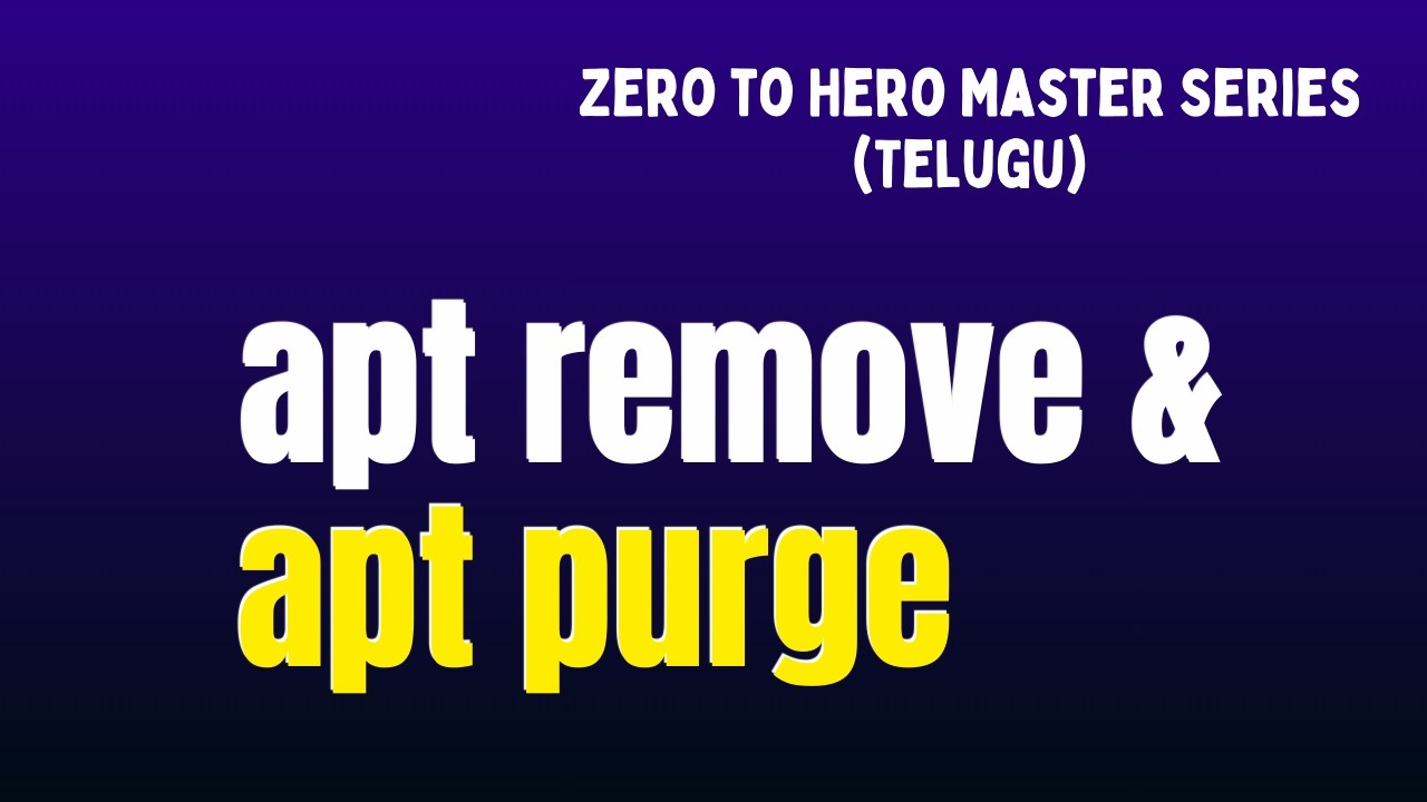 Linux apt remove, apt purge & apt autoremove Explained Simply in Telugu (No Confusion!) #linuxbykk
