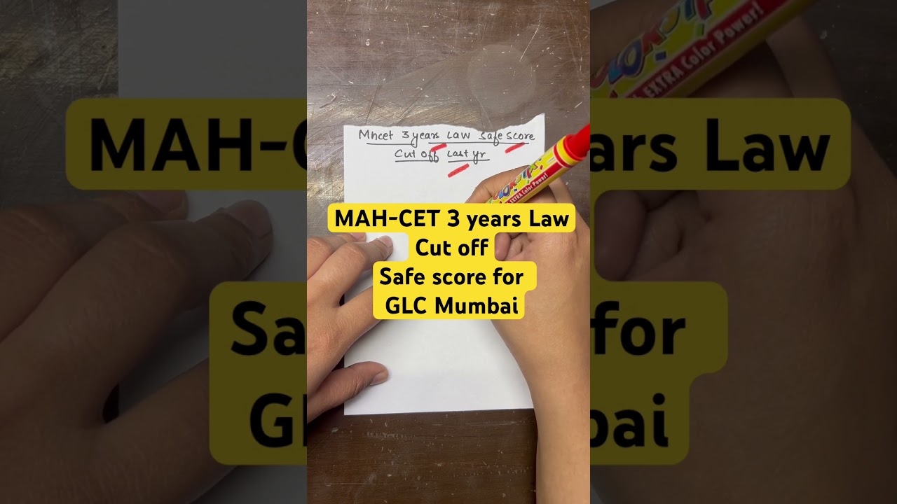 MH Lawcet cut off 2023|How much to score in mah cet law for GLC Mumbai?