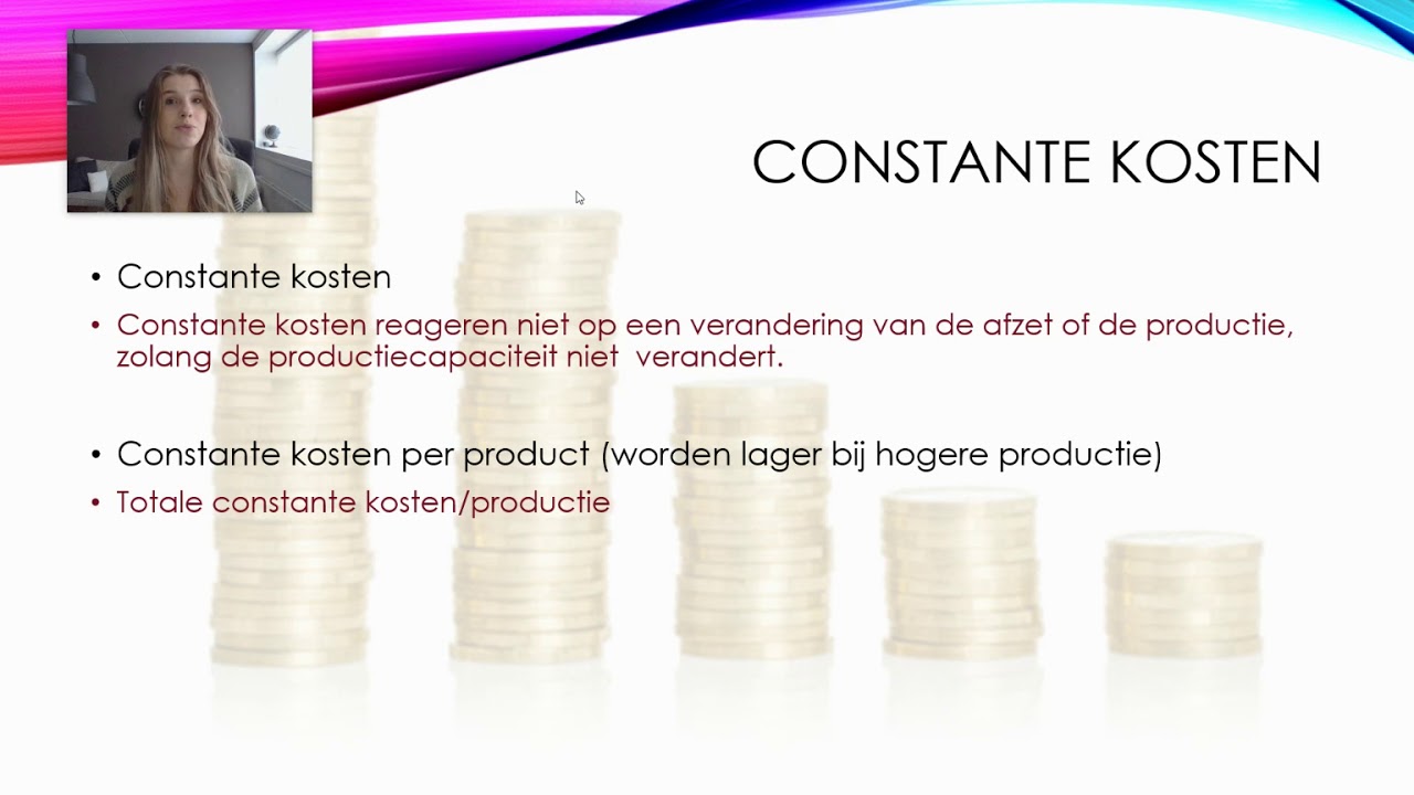 Variabele en constante kosten