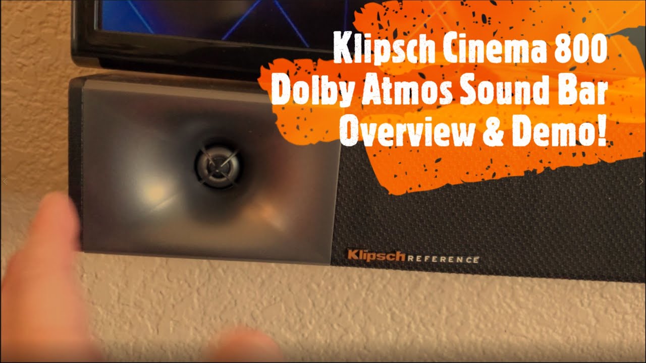 Klipsch Cinema 800 Dolby Atmos Sound Bar Overview & Demo!