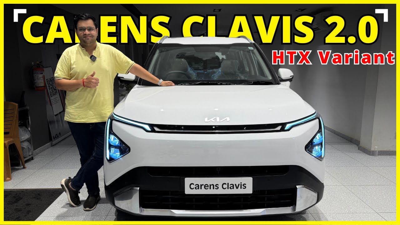 2025 Kia Carens Clavis HTX Diesel Manual Detailed Walkaround Review In Hindi || Better than Alcazar|