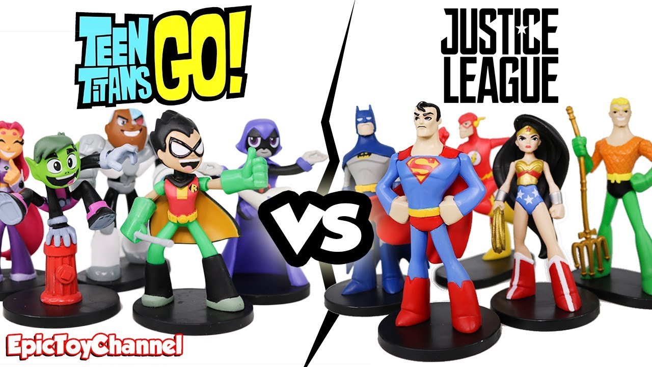 TEEN TITANS GO! vs Justice League Hero World by Funko a Teen Titans Go Video by Epic Toy Channel