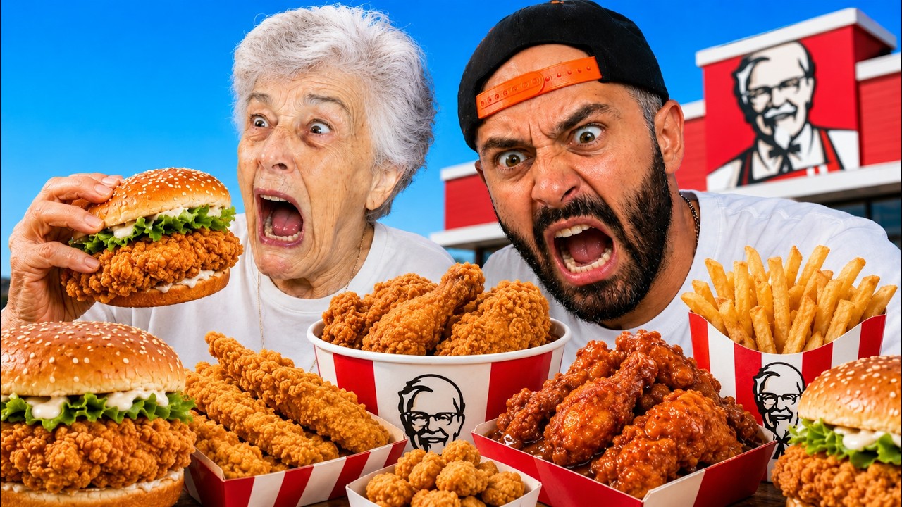 🍔🍗 NONNA MANGIA KFC PER LA PRIMA VOLTA🍟