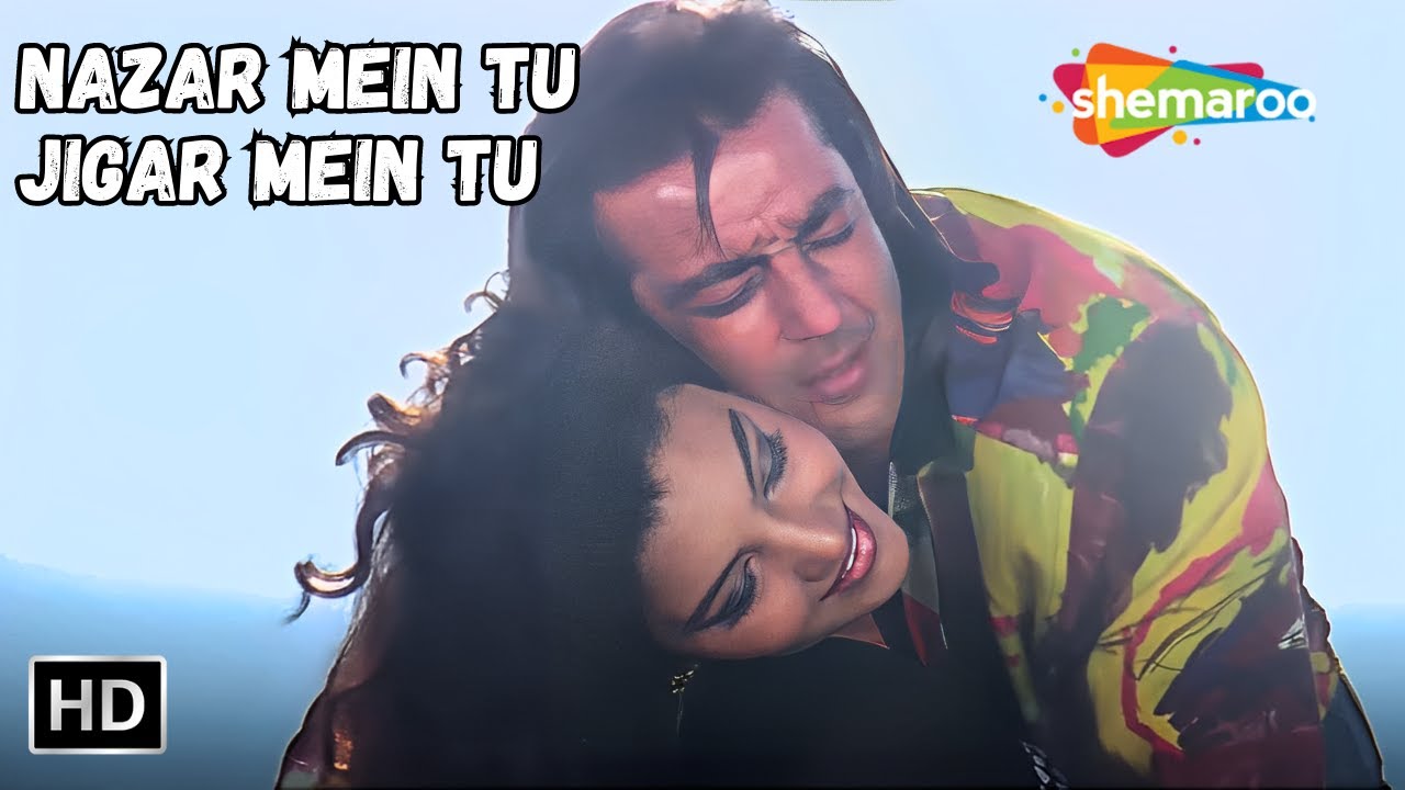 Nazar Mein Tu Jigar Mein Tu | Somy Ali, Sanjay Dutt | Kumar Sanu Hit Love Songs | Andolan Songs