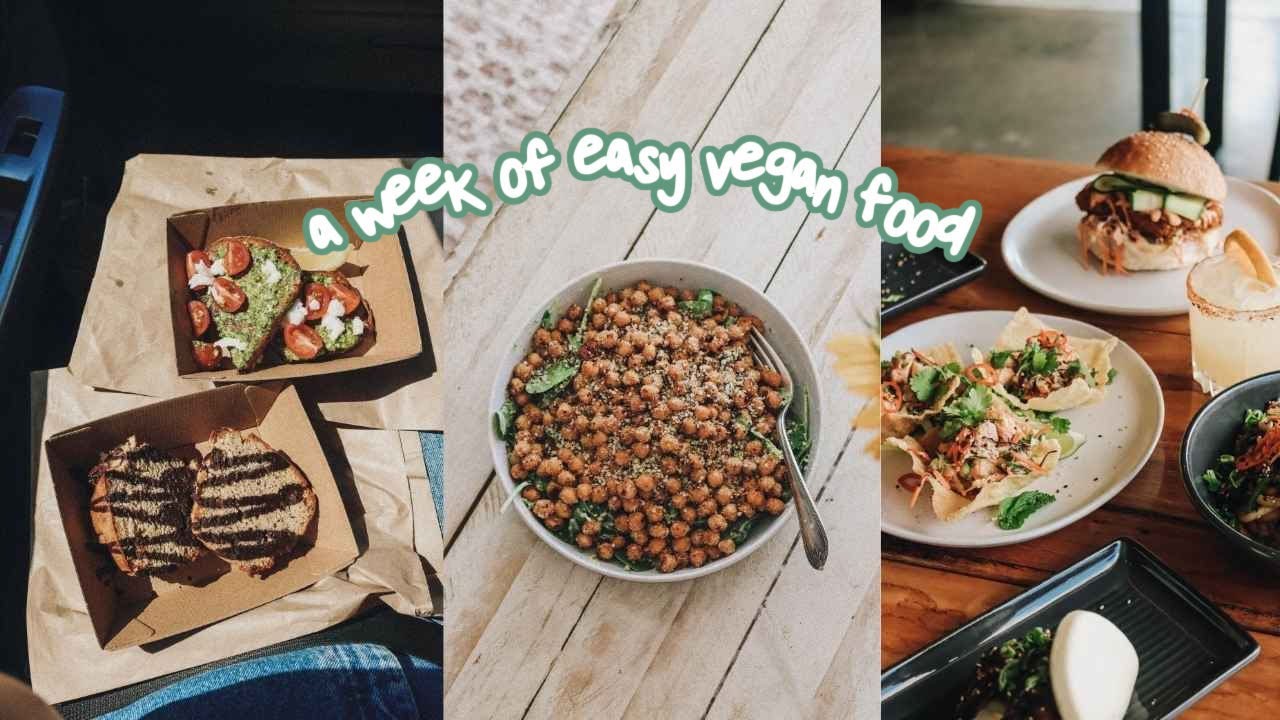 what i eat in a busy week: simple vegan meals 🌿