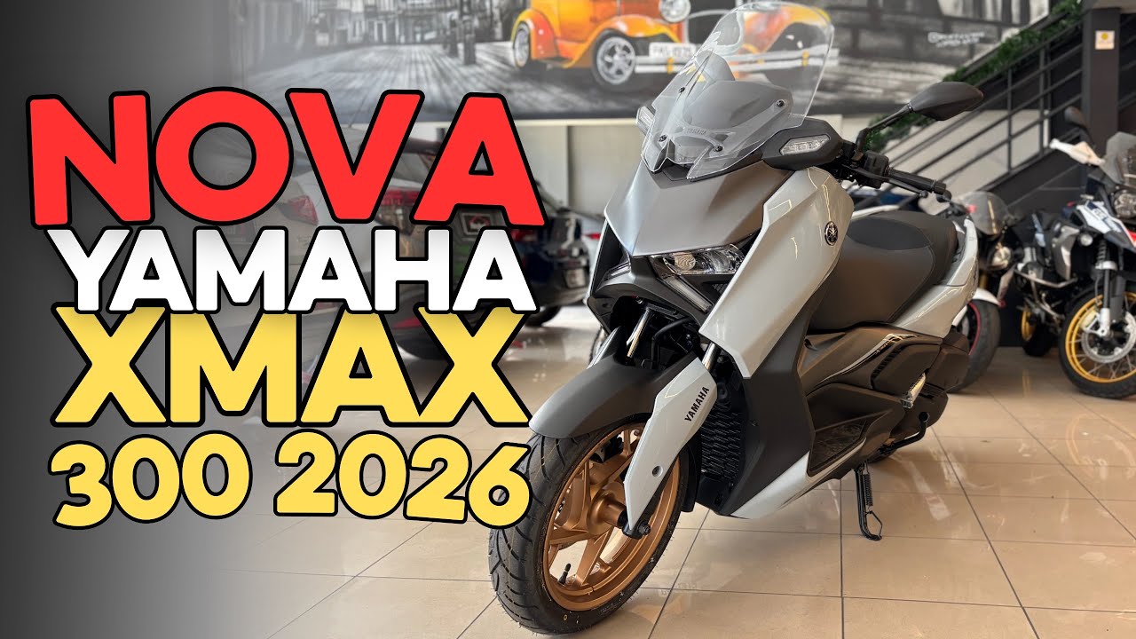 AVALIAÇÃO COMPLETA — Yamaha XMAX 300 Connected 2026 (Zero KM)