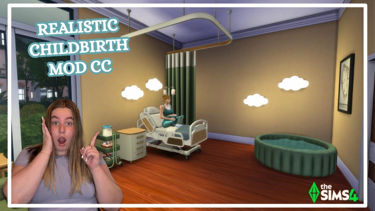 🍼🏥 NEW Sims 4 Hospital CC + Baby on the Way Pack?! | Nursery Prep & Birth Builds ✨