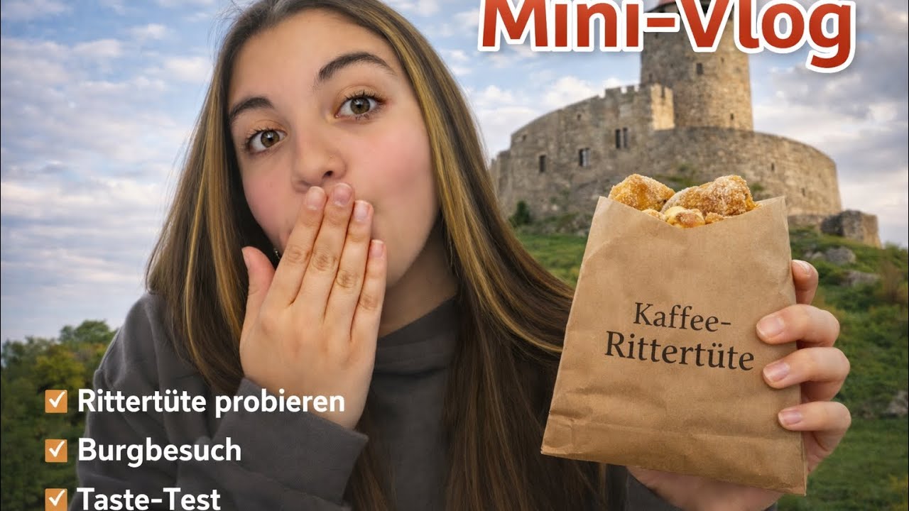 Mini vlog (Leute ich meinte Retter Tüte nicht ritter..)tastetest/Burg Spaziergang/Rettertüte/