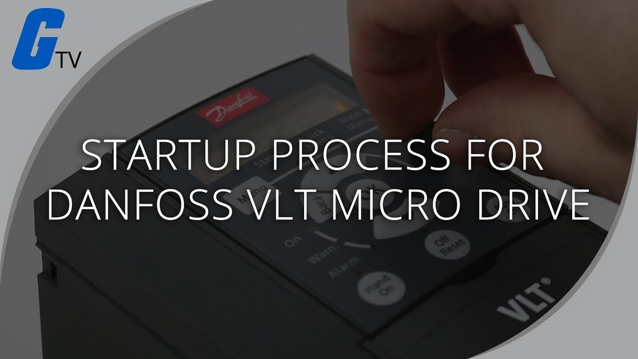 Базовый запуск Danfoss FC51 VLT Micro Drive