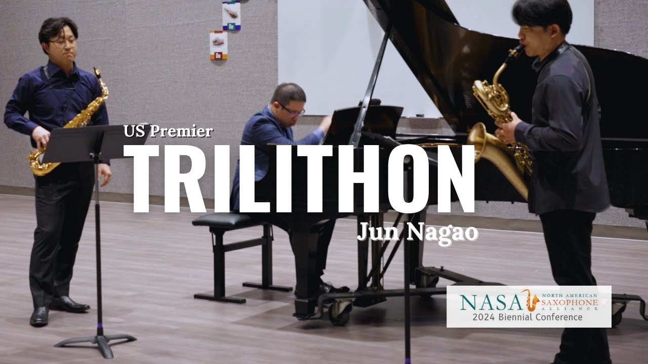 TRILITHON for Alto Saxophone, Baritone Saxophone, and Piano (2022) | Jun Nagao