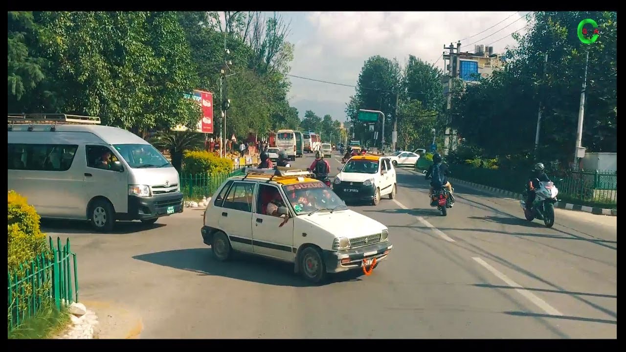 Maharajgunj Chakrapath-Chabhil-Gaushala - Airport,TIA Road Travel ll Kathmandu Ring Road Bus Travel