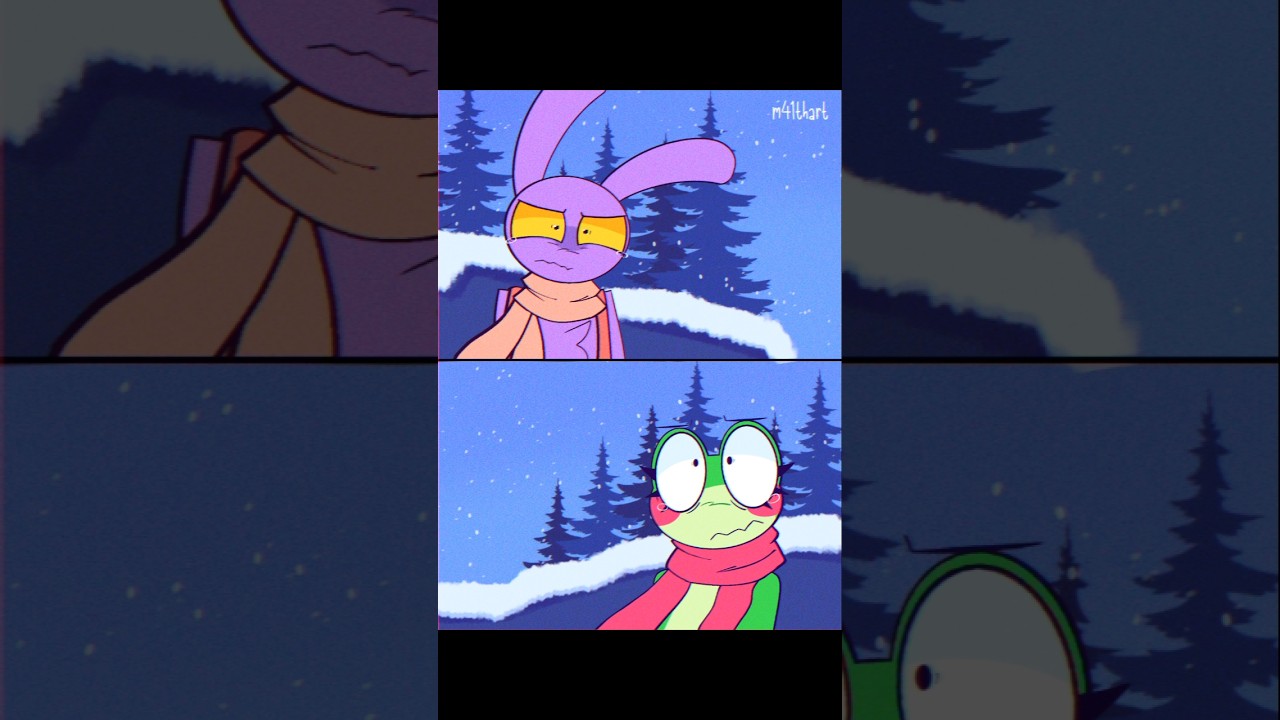 Ribbitrabbit Week | Day 5: Winter #ribbitrabbit #jax#ribbit#tadc#art#maithart#speedpaint