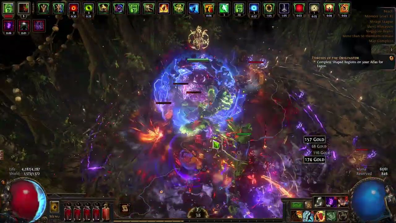 POE 3.28 My best Assassin poison build [General's cry Shield Crush of the chieftain]