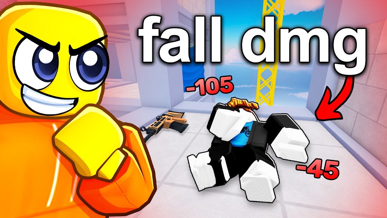 Trolling My Friend with FALL DAMAGE Mod in Rivals!