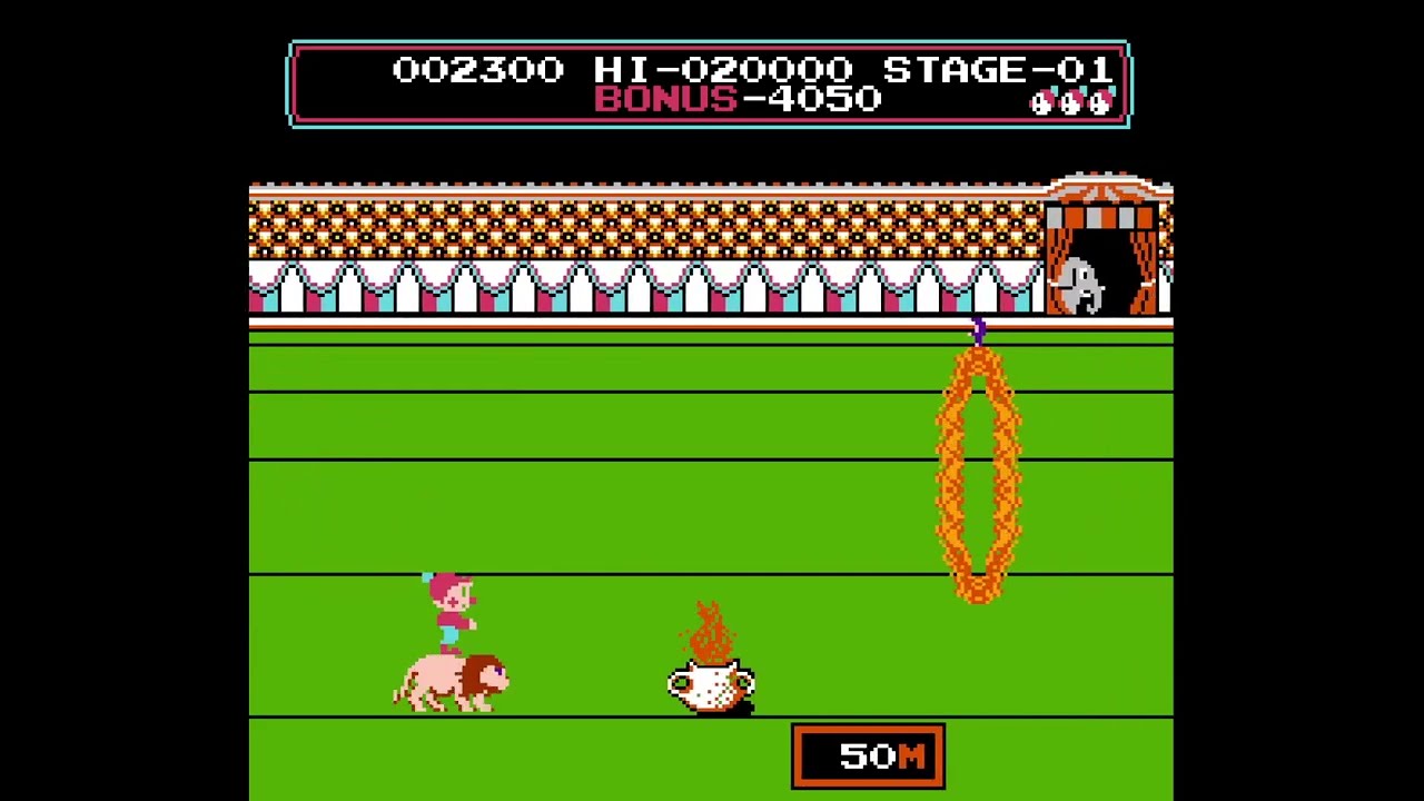 【レトロゲーム】ファミコン版　サーカスチャーリー