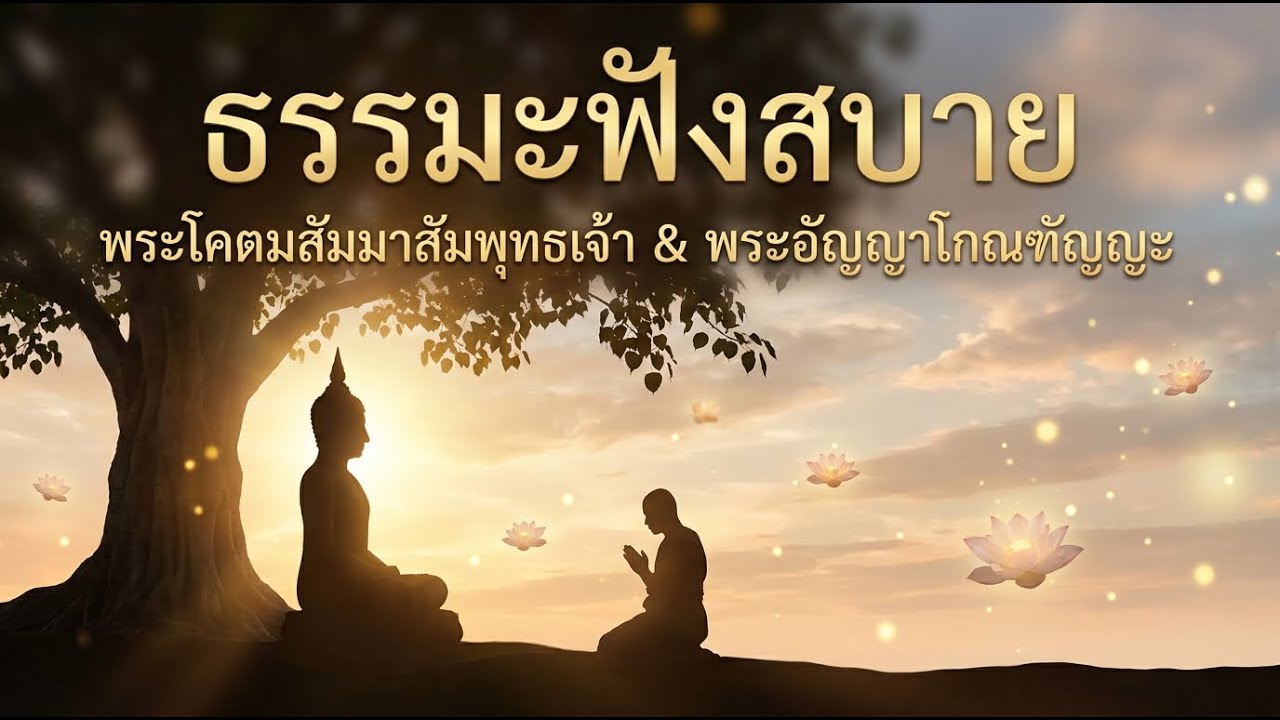 ธรรมะฟังสบาย: พระโคตมสัมมาสัมพุทธเจ้าและพระอัญญาโกณฑัญญะ