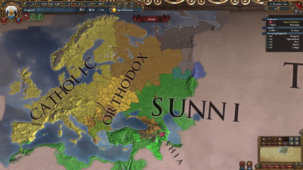 Eu4 Guides - Novgorod (aka how to survive Muscovy!)