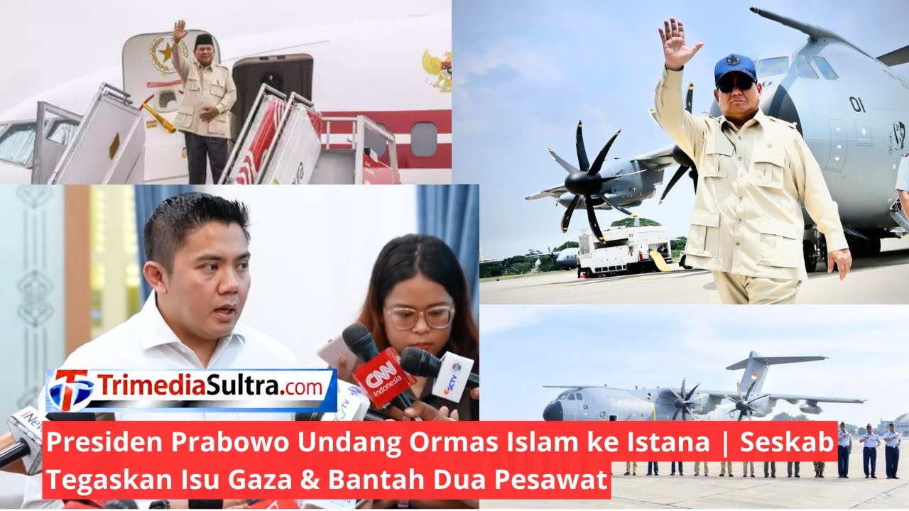 Seskab Bongkar Fakta: Prabowo Undang Ormas Islam, Bahas Gaza & Klarifikasi Isu Dua Pesawat