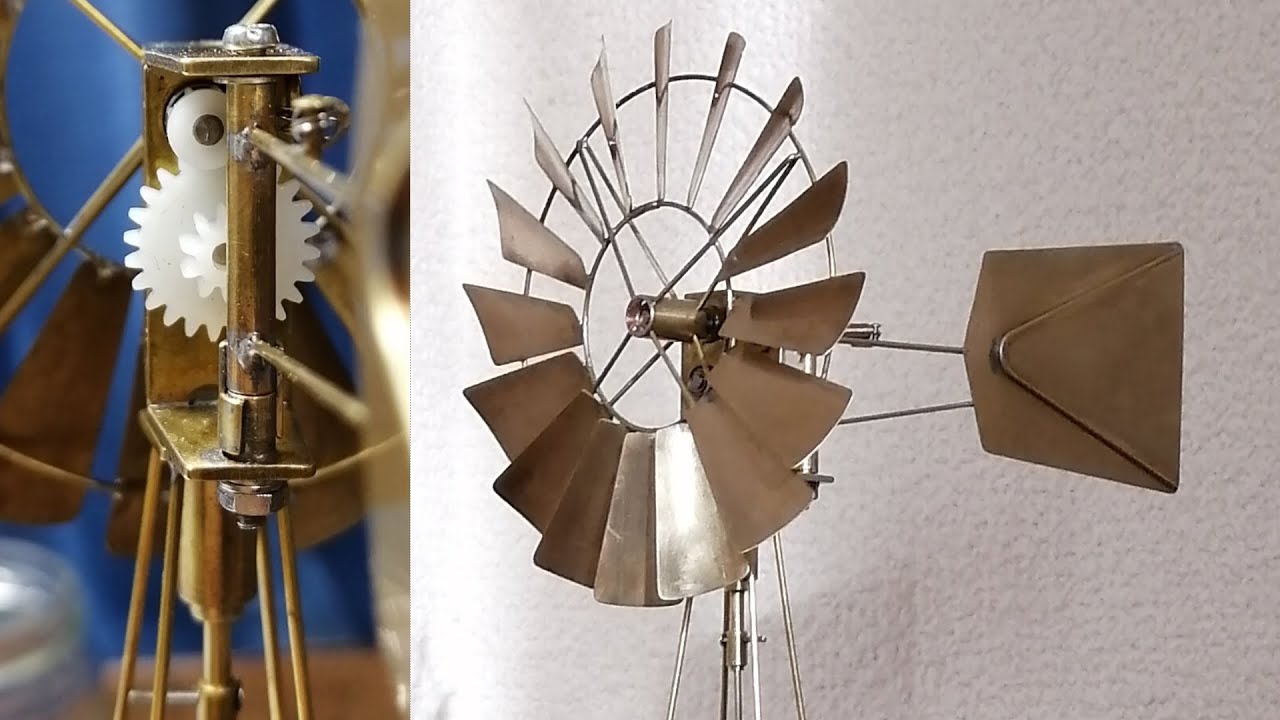 揚水風車の模型　Windmill Pump