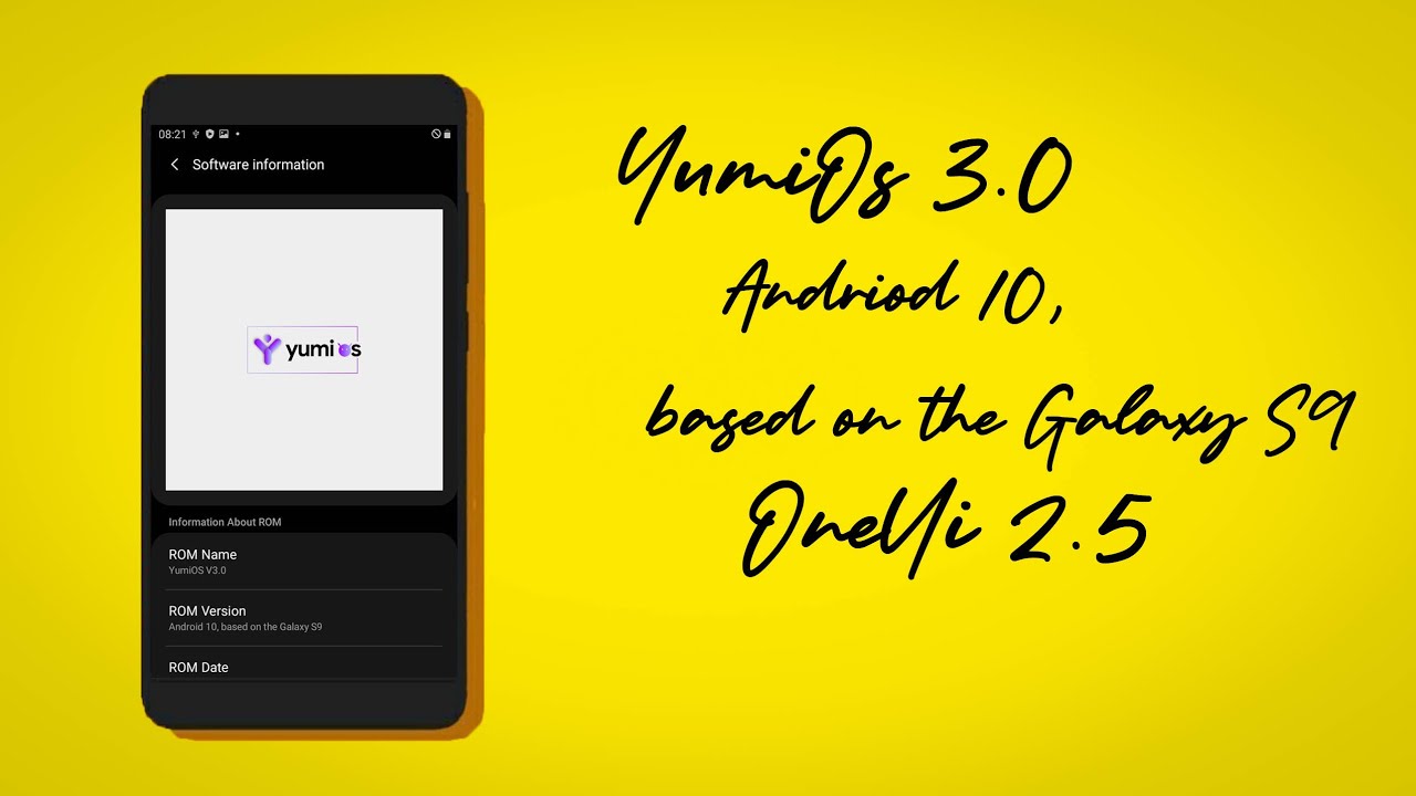 YumiOS Q V3.0 for Exynos 7870 Variants | YumiOsV3 | OneUi 2.5 Rom Andriod 10