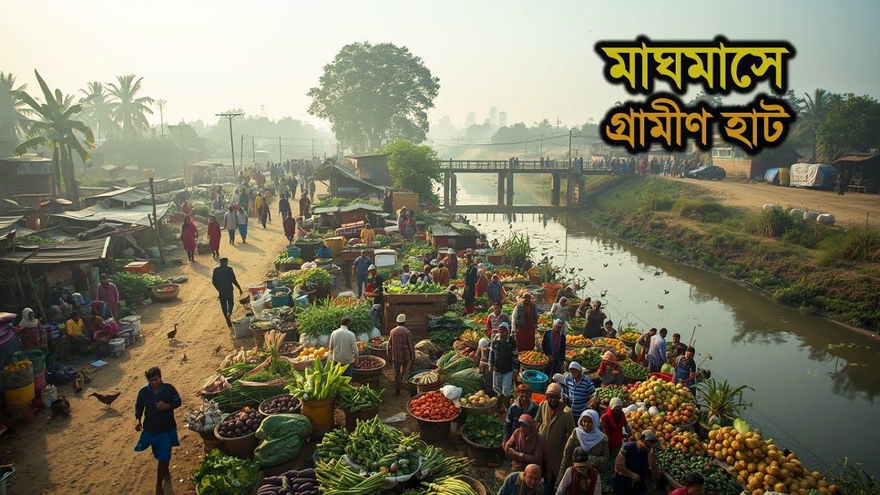 নদীর কূলে মাঘের শীতে সহজ মানুষের গ্রামীণ হাট | A Traditional Rural Bazaar Story