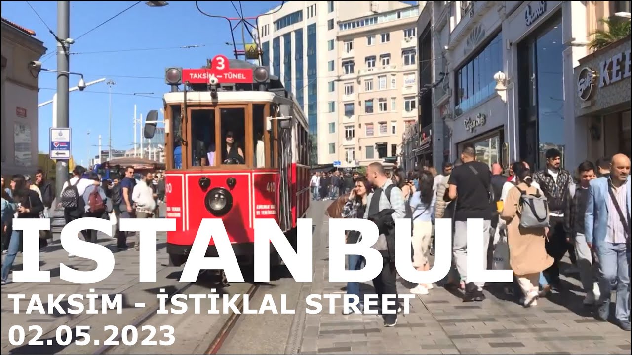 Istanbul Walking tour Taksim Istiklal Street 02.05.2023