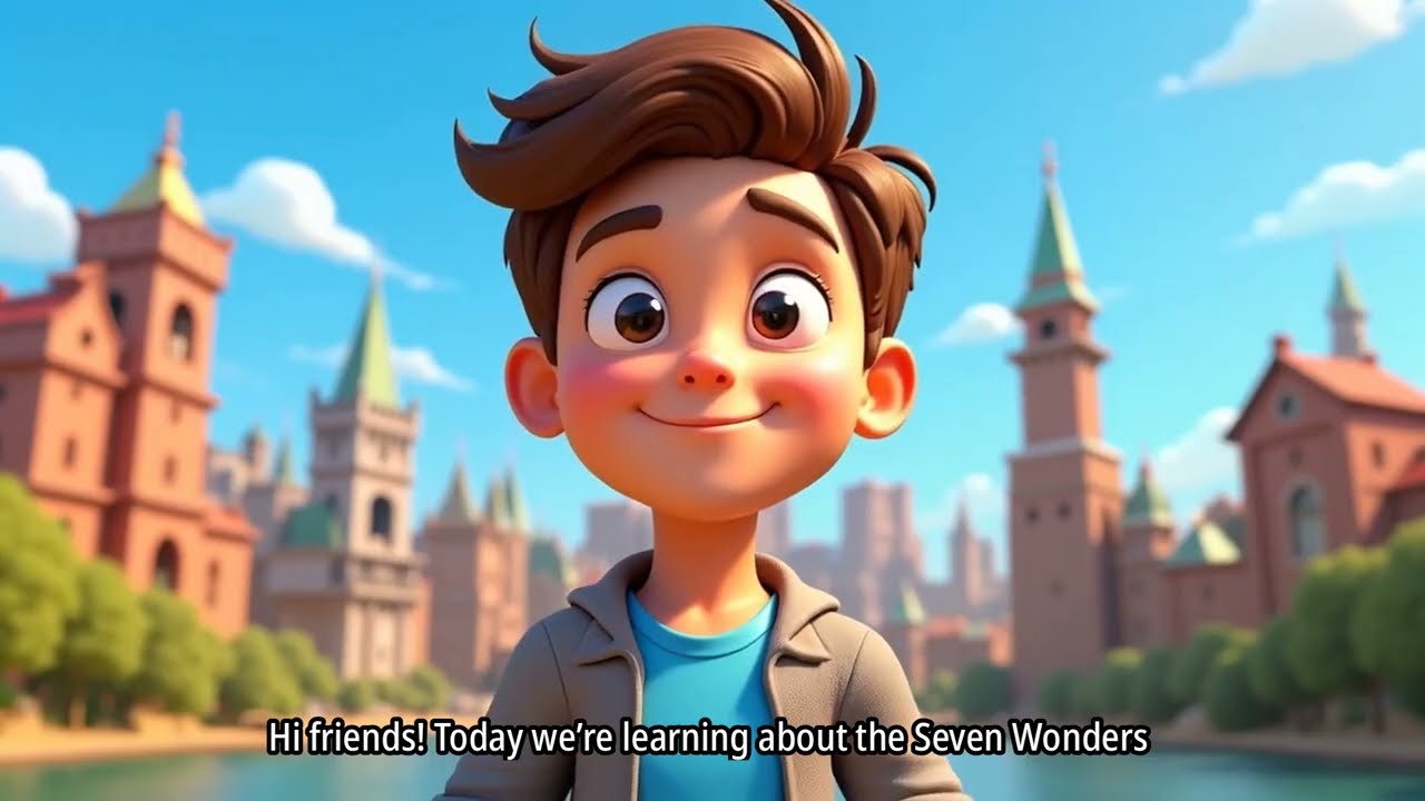 Learn the 7 Wonders of the World | Fun Kids Animated Learning Video | History for Children