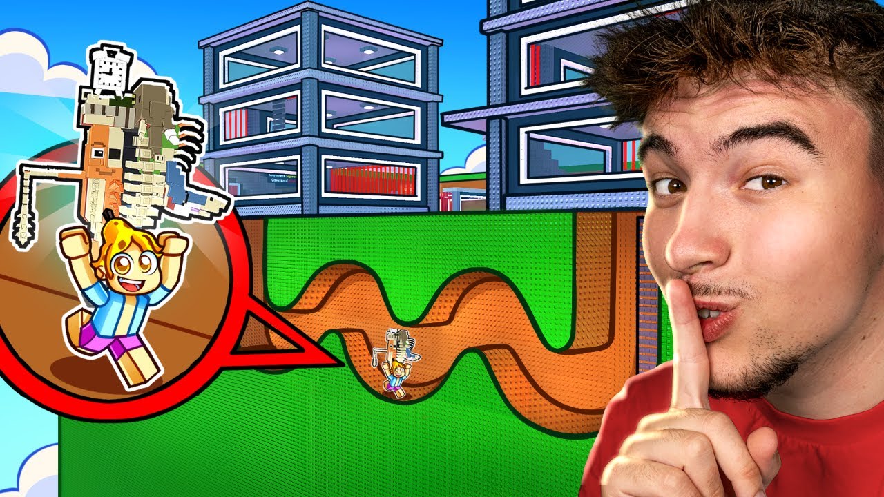 J'ai creusé un TUNNEL Étrange pour voler les BRAINROTS de la nouvelle MAJ sur Roblox !