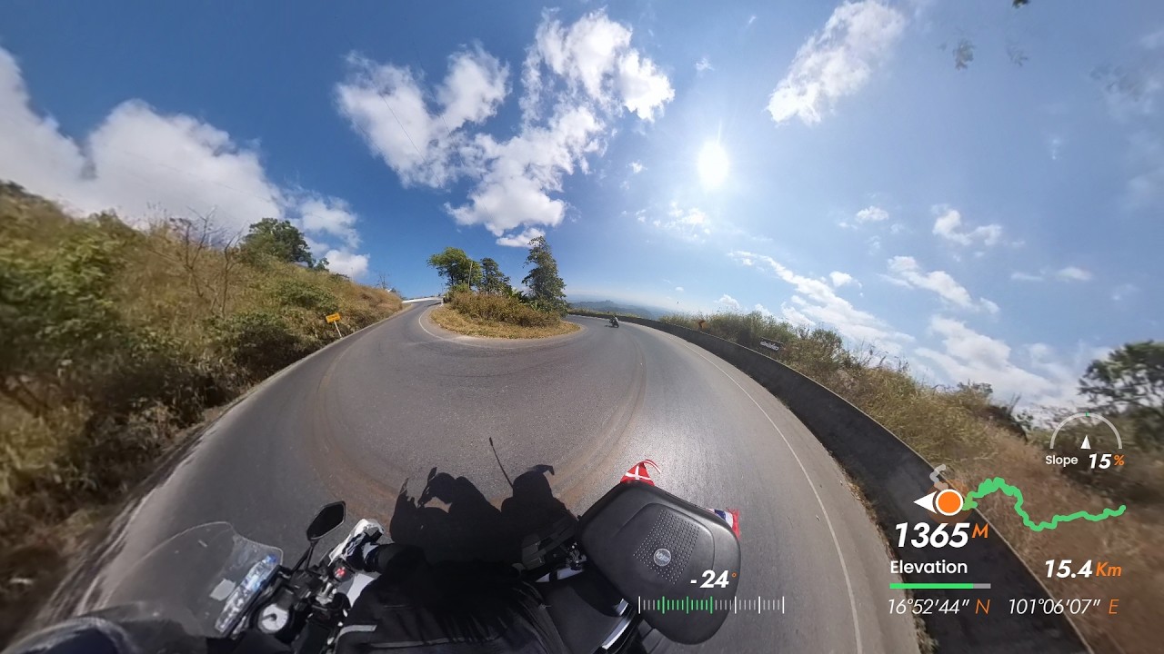 360° Riding Thailand’s Route 2331 – Epic Hairpin Climb to Phu Thap Boek 🇹🇭🏍️
