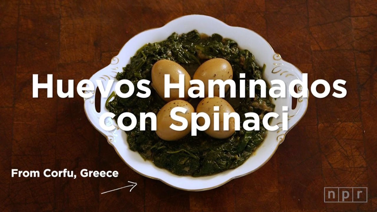 Joan Nathan's Recipe for Hard-Boiled Eggs with Spinach | The Salt | NPR