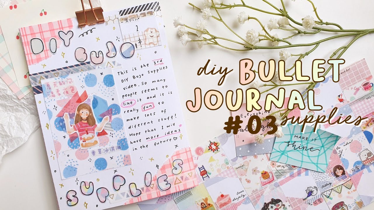 🌸 DIY Bullet Journal Supplies / Stationery #03 + Plan with Me 🌸
