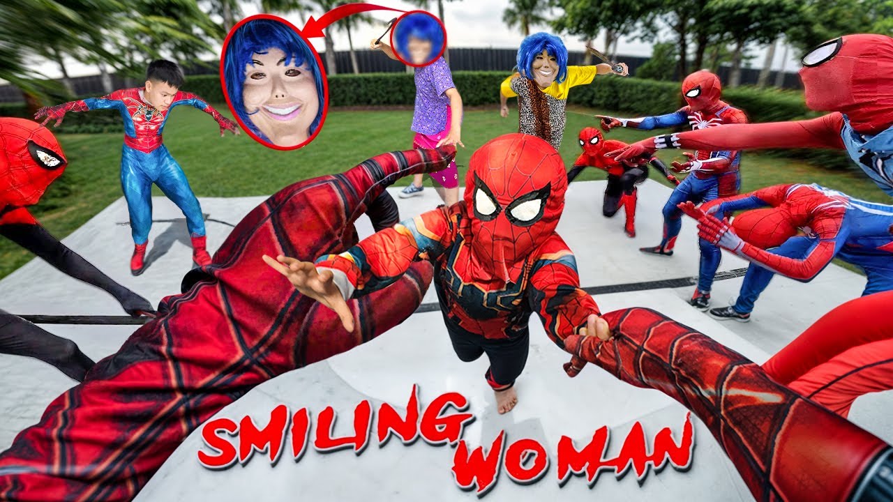 PARKOUR POV Vs SMILING WOMAN ESCAPE IN REAL LIFE HORROR #2 (Horror Story Short) | Spiderman Horror