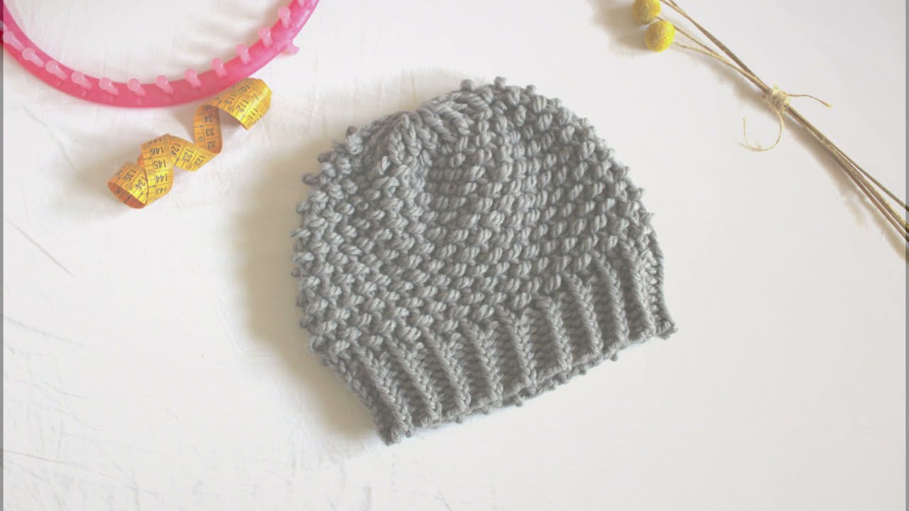 Cómo tejer con telar un gorro anidado (Tutorial DIY)