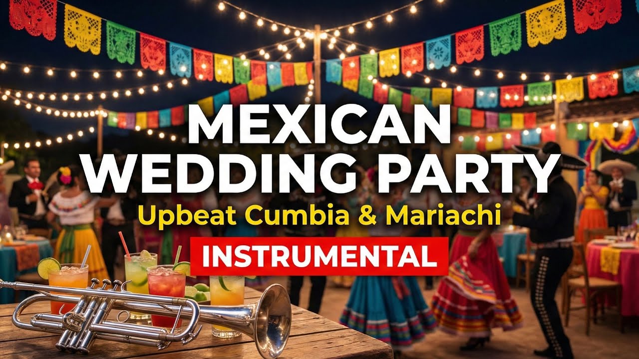 Mexican Wedding Songs | 12 Hours Upbeat Cumbia & Mariachi Background Music for Parties