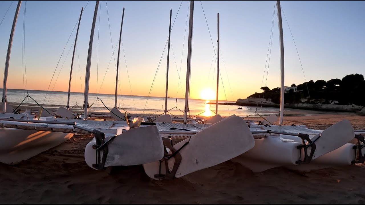 Coucher de soleil plage des Nonnes &agrave; Meschers/Gironde 17