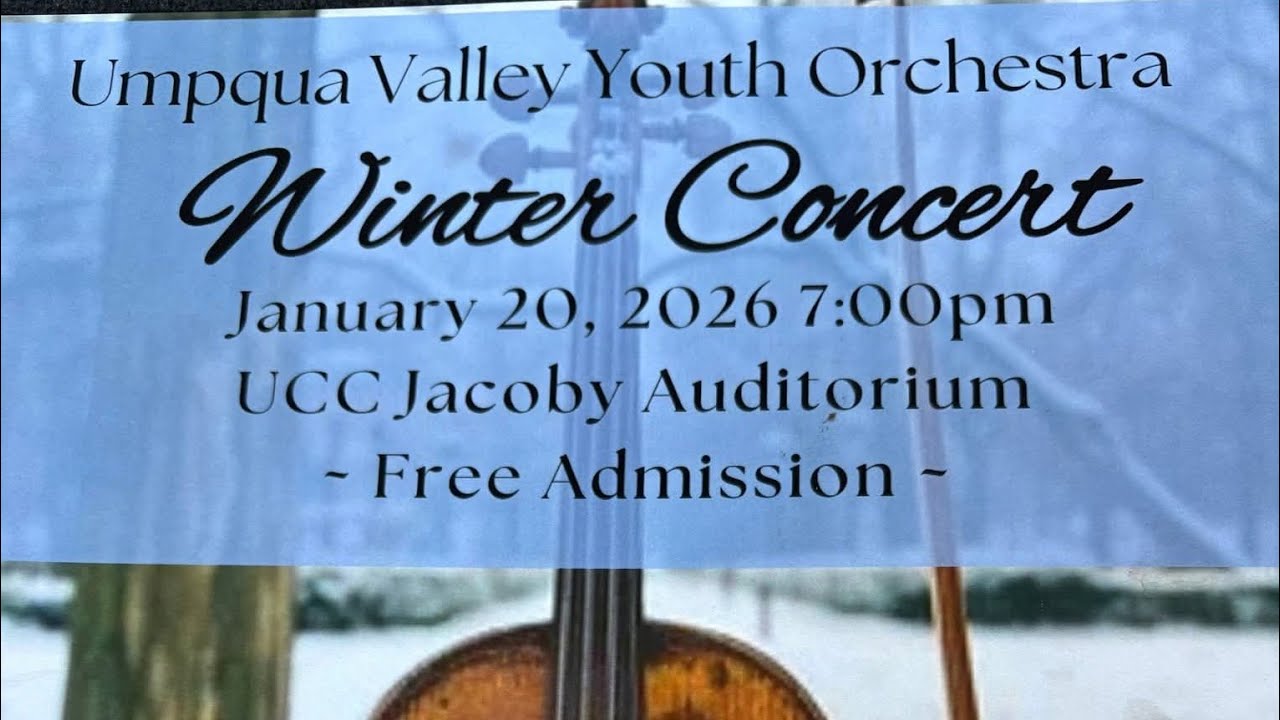 Umpqua Valley Youth Orchestra – Winter Concert (Live) | January 20, 2026