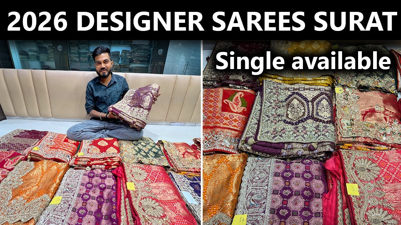 2026 DESIGNER SAREES SURAT | LATEST DESIGNER SAREES | SAREE WHOLSALE SURAT #designersarees #surat