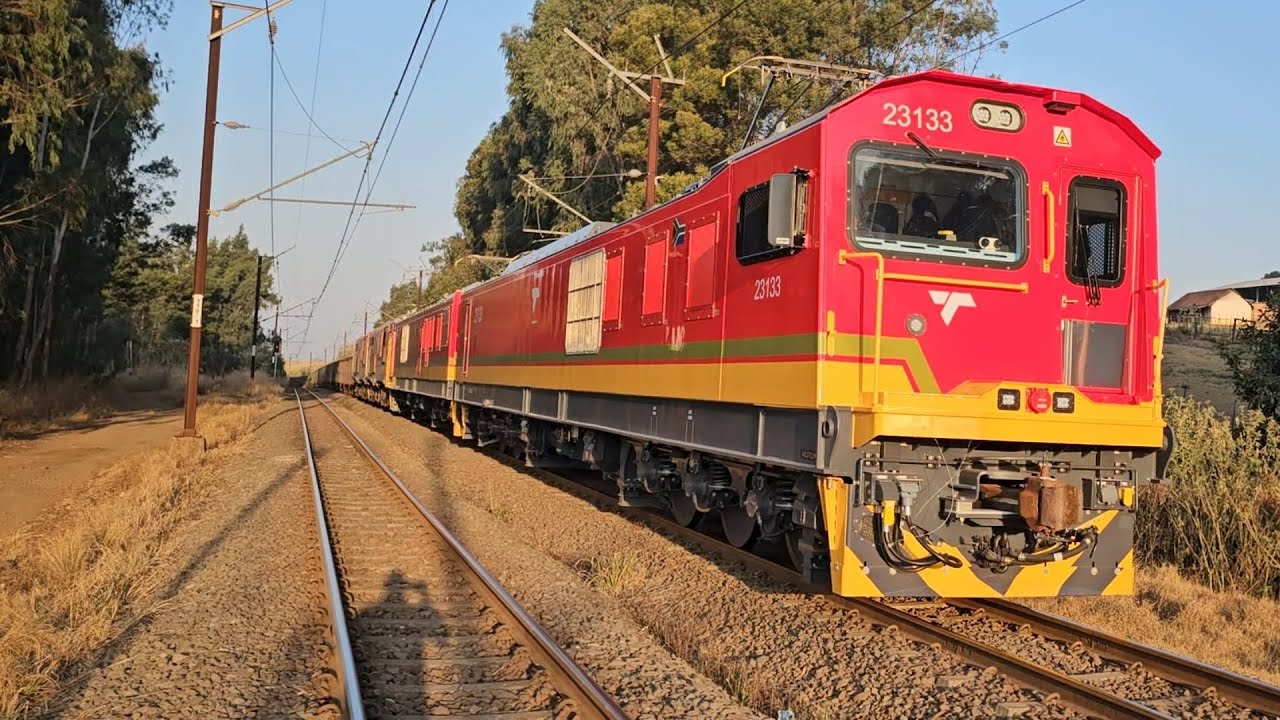 My first sighting of the Transnet class 23E locomotives under their own power on the NATCOR mainline