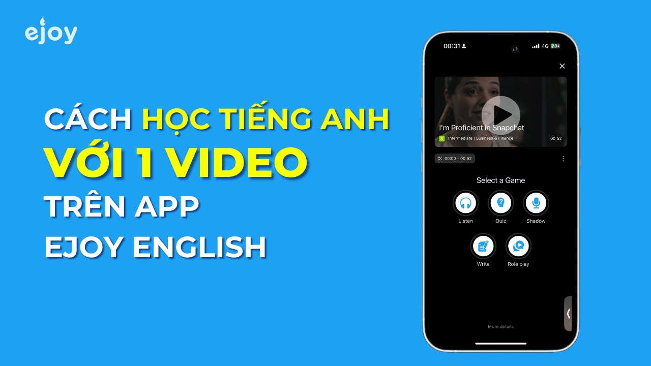 Cách luyện nghe, nói nhại và tăng phản xạ với video YouTube  | eJOY App
