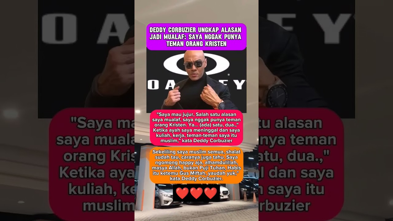Alasan dedy corbuser muallaf